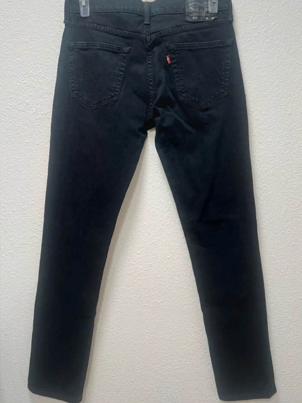 Levi's 511 Slim Fit FlexStretch  Black Men's Jeans 32 X 34 Meteorite Twill Black